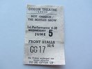 THE BEATLES ROY ORBISON  SHOW TICKET OEON THEATRE LEEDS U.K. WED  5TH JUNE 1963