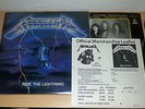 METALLICA - Ride The Lightning LP 1st.press 1984 + OIS + Merchandise sheet RARE