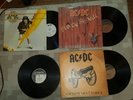 ACDC vinyl records (4) Fly on the wall, For those about to rock, high voltage+1
