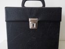 RETRO Vintage BLACK Record Case For Single / 45s / Vinyl Records