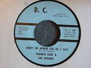 NORTHERN SOUL 45 Frankie Karl & the Dreams Don't Be Afraid D.C. 180 M- HEAR