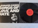 LEONARD COHEN SONGS OF LOVE AND HATE LP 1971 COLUMBIA C 30103