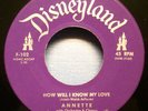 Annette - How Will I Know My Love - 1958 NM 45 - Her 1st Record