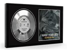 George Michael I Want Your Sex Framed Silver Disc Display Vinyl (LO)