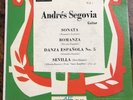Andres Segovia 45 rpm EP Decca Gold Label (ED 3503) Vol.1 Guitar Solos Classical