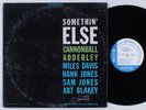 CANNONBALL ADDERLEY Somethin' Else BLUE NOTE BST 81595 LP stereo Liberty rvg