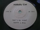 Rare Elvis Presley 45: Scotty & Bill on Hillbilly Cat - That's All Right