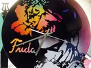 New cut  Frida Kahlo Clock design Painted records vinyls Handmade stencil work
