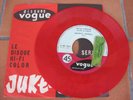 SP 45t JUKE BOX VOGUE 45-764 JOHNNY HALLYDAY Souvenirs chante en Anglais Rouge