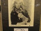 DAVID LEE ROTH  -  VAN HALEN  -  SIGNED  PAPER PAGE MATTED + PHOTO  - UACC PROOF
