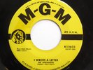 SERENADERS 45 I wrote a letter / Never let me go MGM  M- Doowop F1315