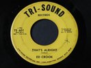 Ed Crook   That's Alright / You'll See   Tri-Sound Detroit northern soul 45 HEAR
