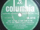 India Cliff Richard and The Shadows 78 RPM Record Made In India Record No DB4716