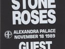 The Stone Roses - Original Unused Vintage Guest Access Pass. 1989 Alex Palace