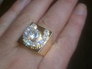 Elvis style Gold Colour and stone  Aloha Concert Style Ring ( 2 )