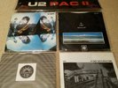 U2 PAC II  AND THE UNFORGETTABLE FIRE TOTAL 6 VINYL 45 RECORD ALBUMS
