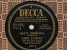 78 rpm Bing Crosby Decca 23778 White Christmas in E-/E
