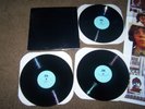 THE BEATLES..BLACK ALBUM  3- LP SET(WHITE ) POSTERS EX. VINYL RECORD