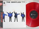 BEATLES HELP EMI/ODEON EAS-70134 Japan OBI Mono Clear Red Vinyl LP