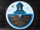 78rpm LILLI LEHMANN sings BEETHOVEN Fidelio - RARE ACOUSTIC ODEON