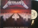 METALLICA - MASTER OF PUPPETS LP WHITE LABEL PROMO NM- ELEKTRA USA 1986 VINYL