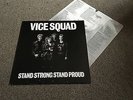 VICE SQUAD - STAND STRONG STAND PROUD - 1982 LP WITH INNER SLEEVE RIOT CITY EX