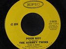AUBREY TWINS: Poor Boy / Give It Up 45 Soul