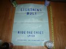 LIGHTNING BOLT Ride The Skies  silkscreened promo poster  - Ft Thunder print
