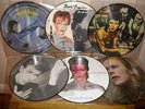 DAVID BOWIE -6 Vinyl PicDisc-Heroes Hunky 13 hrs Aladdin Sane Diamond Dogs Scary