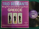 TRIO BEL CANTO Sing The Latest Hits LP Vinyl Record Album Grecophon GR 306 RARE