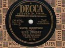 78 rpm Bing Crosby Decca 23778 White Christmas in EE-/E