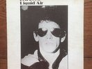 ORIGINAL 1979 LOU REED 'LIQUID AIR' LIVE NYC LP VELVET UNDERGROUND