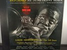 AUTOGRAPHED LOUIS ARMSTRONG SATCHMO AT SYMPHONY HALL 2 LP BOX SET DECCA DX-108