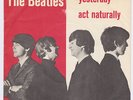 BEATLES Yesterday RARE Denmark 45 WAVE TOP SLEEVE unique danish ps Act Naturally