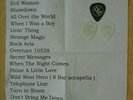 ELO Jeff Lynn Guitar Picks Plectrums & Set List