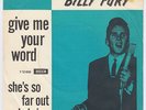 BILLY FURY She's So Far Out She's In RARE Denmark 45 MOD DANCER garage LISTEN