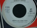 Barbara Cooper what's one more tear