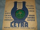 VIOLINIST GIORGIO CIOMPI PLAYS CHOPIN Nocturne RAREST ITALIAN CETRA 10”, 78 RPM