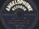 78rpm Jehovah Witnesses resitation by Judge Rutherford on Angelophone #92 VG+