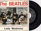 THE BEATLES LADY MADONNA / THE INNER LIGHT RARE 1968 RECORD YUGOSLAVIA 7' PS