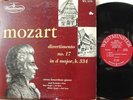 Vienna Konzerthaus QT/Mozart: Divertimento No. 17 in D Major Westminster MONO