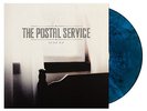 The Postal Service Give Up LP Blue Black Swirl Vinyl Newbury Comics Exclusive