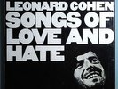 LEONARD COHEN SONGS OF LOVE+HATE RARE ORIG'71 LP w/BOOK, NEWSCLIP,SHRINK+STICKER