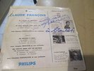 45t ep dedicacé claude francois 2 cotés si j avais un marteau