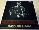 DAVY GRAHAM, FOLK, BLUES & BEYOND A STUNNING 1965 UK RED DECCA RECORDS MONO LP.