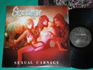 Sextrash - Sexual carnage BRAZIL LP 1st ORIGINAL Press 1990 COGUMELO Sarcofago