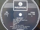 PAUL McCARTNEY 1970 LP UK EXPORT PARLOPHONE PPCS 7102 Silver Black Boxed Sticker