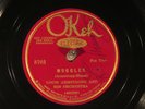 78 RPM --  Louis Armstrong & His Orchestra (autographed), Okeh 8703, EE+  Jazz