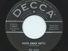 REX ALLEN 45RPM '57 DECCA KNOCK KNOCK RATTLE ROCKABILLY VG++ VINYL