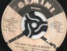 EXITS - YOU GOT TO HAVE MONEY b/w UNDER THE STREET LAMP - NORTHERN SOUL - W/DEMO